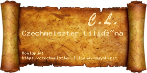 Czechmeiszter Liliána névjegykártya
